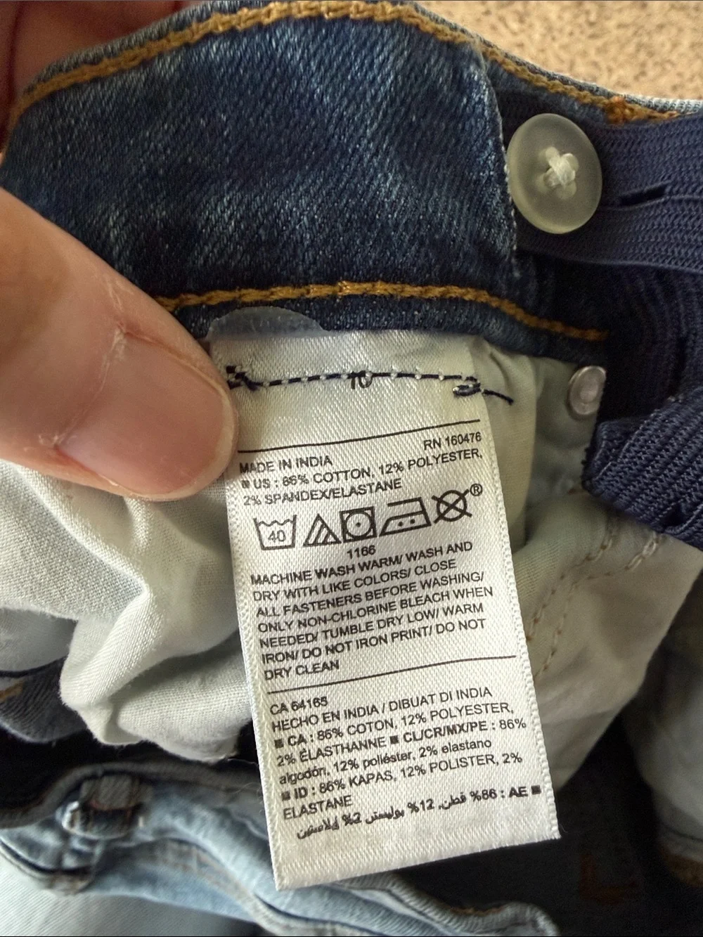 Old Navy Boys Distressed Light Blue Straight-Leg Jeans